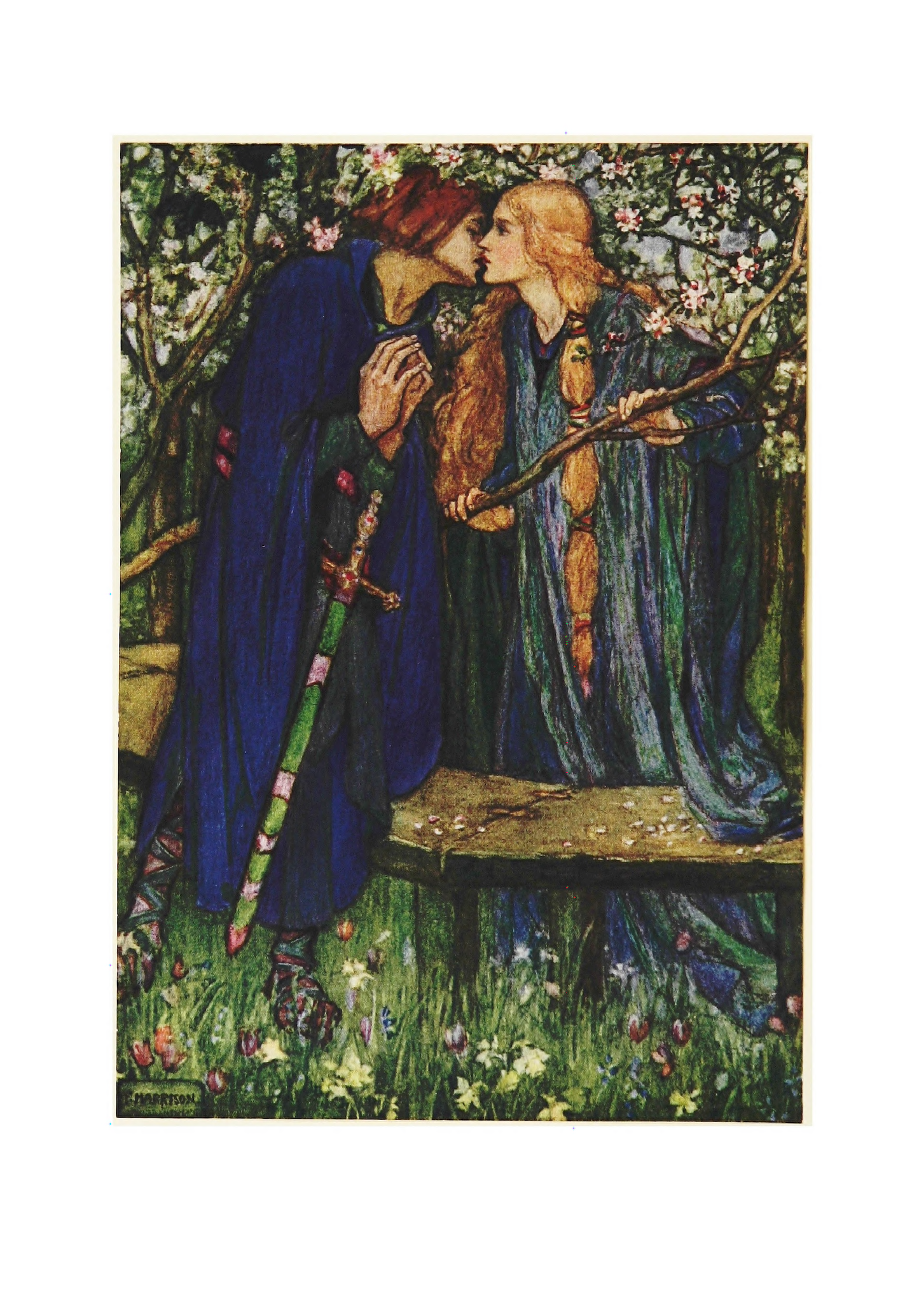 You're Cordially Invited Into a World of Enchantment: 1914 Early Poems of William Morris with Ethereal Illustrations by Florence Harrison - A Timeless Journey Through Medieval Romance and Victorian Poetry"