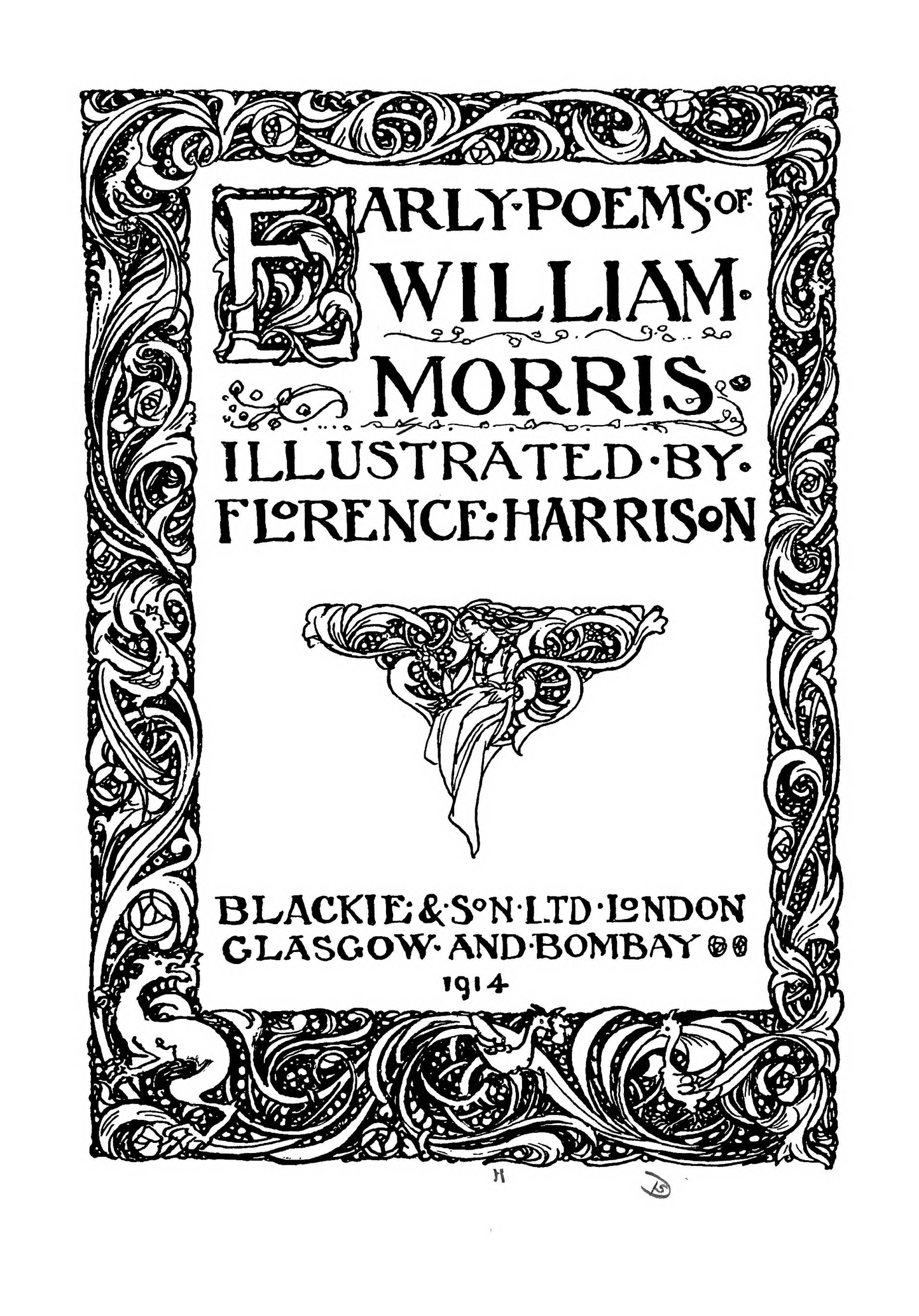 You're Cordially Invited Into a World of Enchantment: 1914 Early Poems of William Morris with Ethereal Illustrations by Florence Harrison - A Timeless Journey Through Medieval Romance and Victorian Poetry"