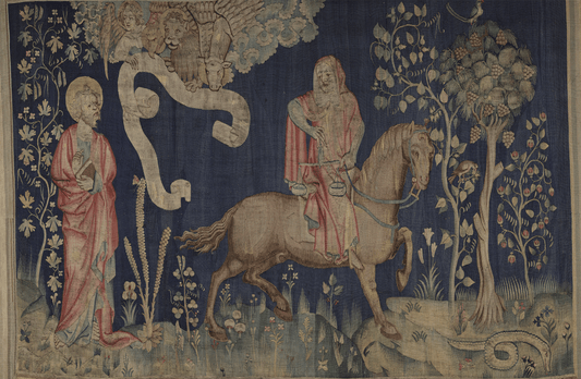 Medieval Masterpiece Reproduction: The Third Horseman of the Apocalypse Tapestry from the 14th Century Apocalypse Series of Château d'Angers RE724027