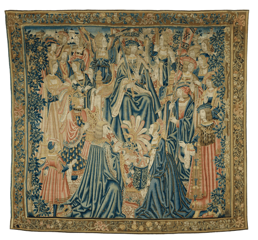 Autumn 15th Century Royal Court Ceremony Tapestry RE848309