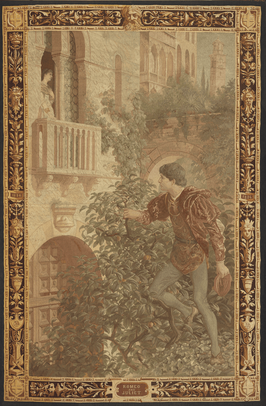 1886 Romeo and Juliet Balcony Scene Tapestry RE977365