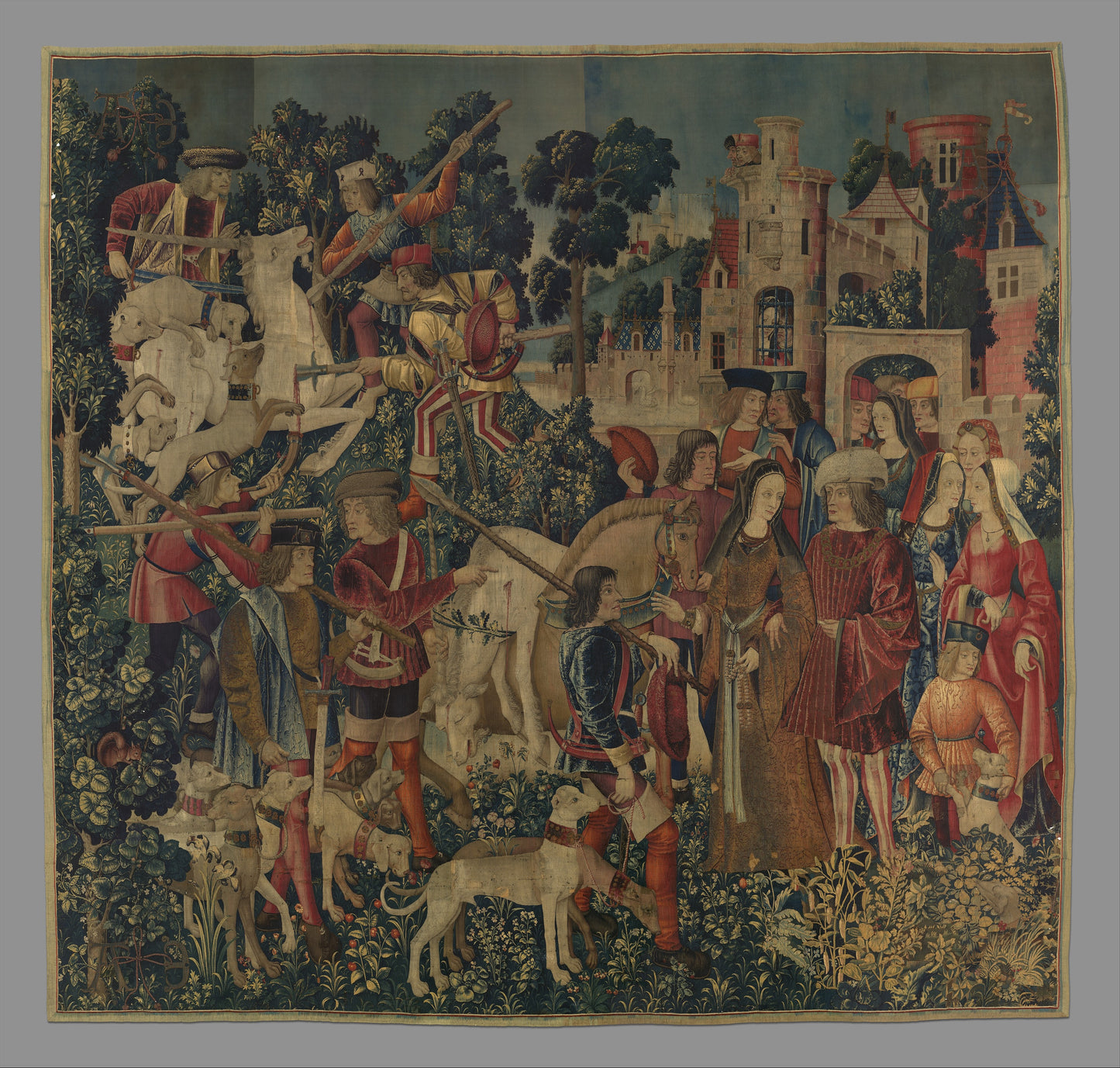The Hunters Return to the Castle (from the Unicorn Tapestries) RE360961