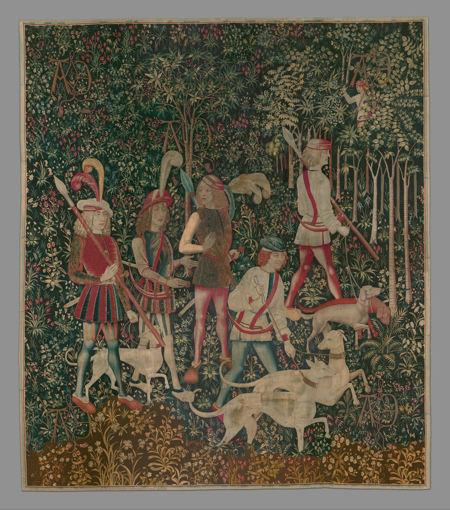 The Hunters Enter the Woods (from the Unicorn Tapestries) RE935533