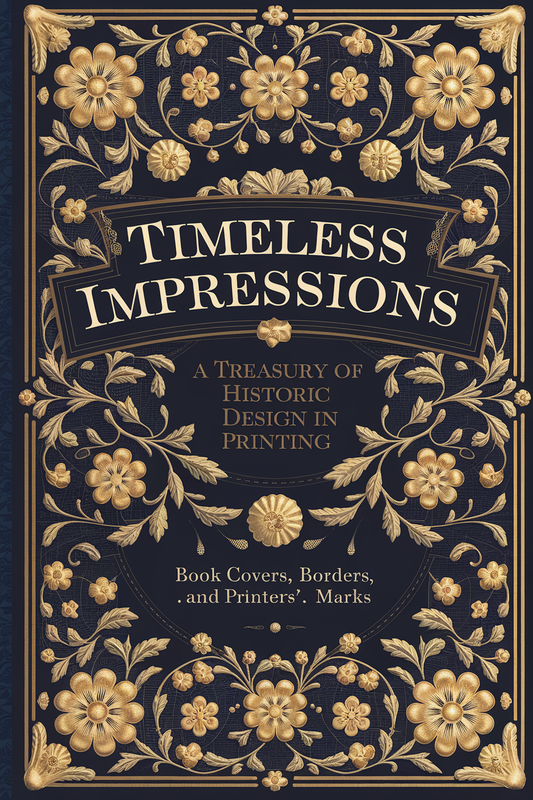 Timeless Impressions: A Treasury of Historic Design in Printing – Book Covers, Borders, and Printers' Marks from 1923 📚 By Henry Lewis Johnson | Originally Published in 1923