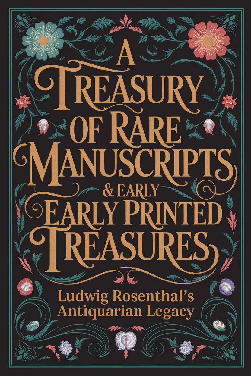 A Treasury of Rare Manuscripts & Early Printed Treasures: Celebrating 50 Years of Ludwig Rosenthal’s Antiquarian Legacy (1909 Edition)