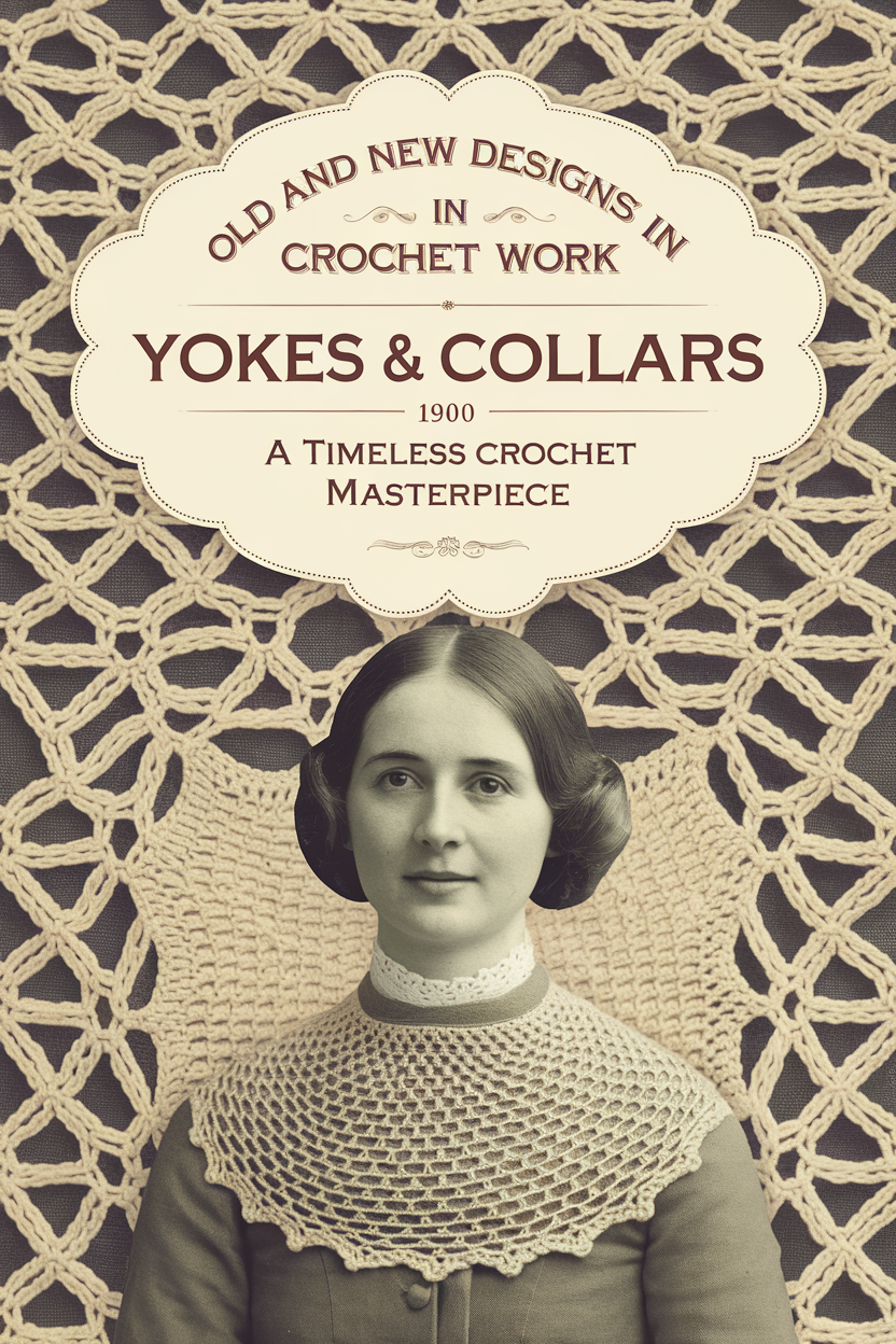 Old and New Designs in Crochet Work: Yokes & Collars (1900) – A Timeless Crochet Masterpiece