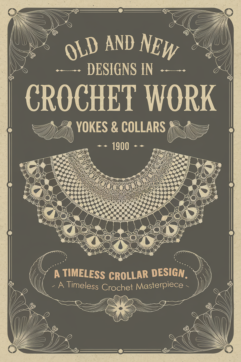 Old and New Designs in Crochet Work: Yokes & Collars (1900) – A Timeless Crochet Masterpiece