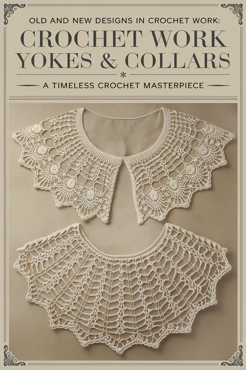 Old and New Designs in Crochet Work: Yokes & Collars (1900) – A Timeless Crochet Masterpiece