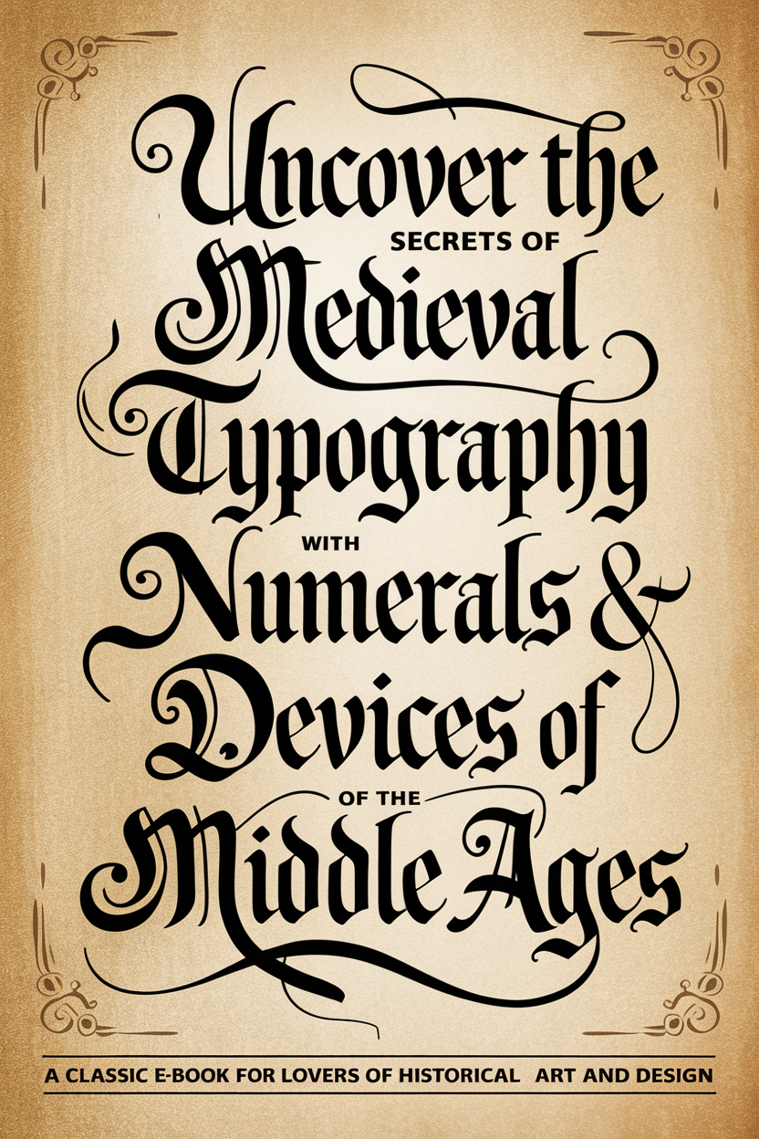 A Journey Through Medieval Typography: Discover Alphabets, Numerals & Devices of the Middle Ages by Henry Shaw, 1843