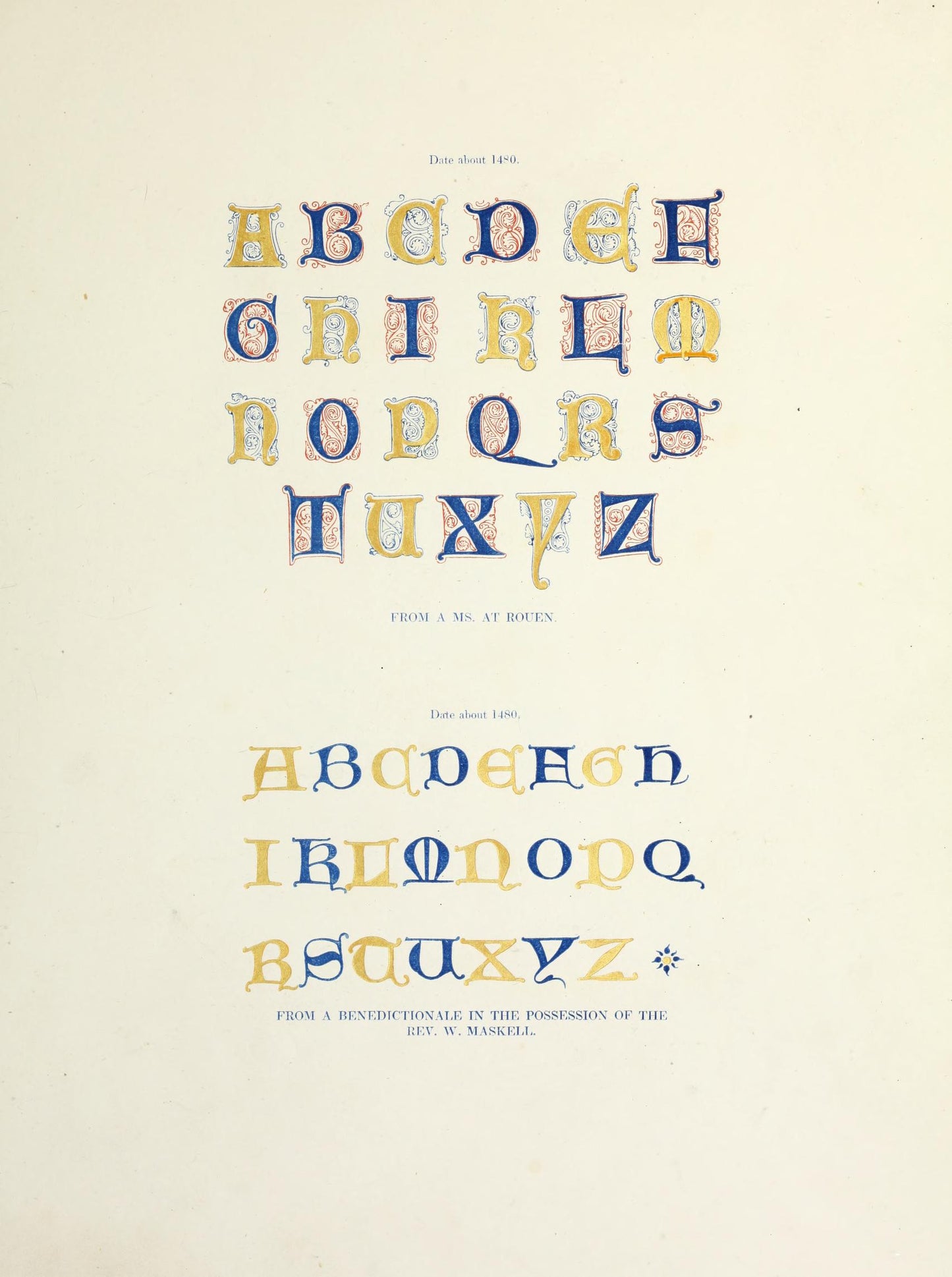 A Journey Through Medieval Typography: Discover Alphabets, Numerals & Devices of the Middle Ages by Henry Shaw, 1843