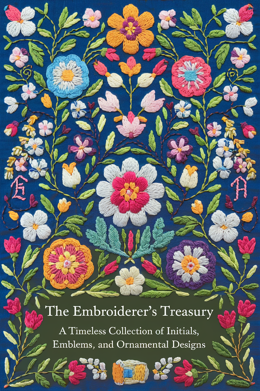 The Embroiderer's Treasury: A Timeless Collection of Initials, Emblems, and Ornamental Designs