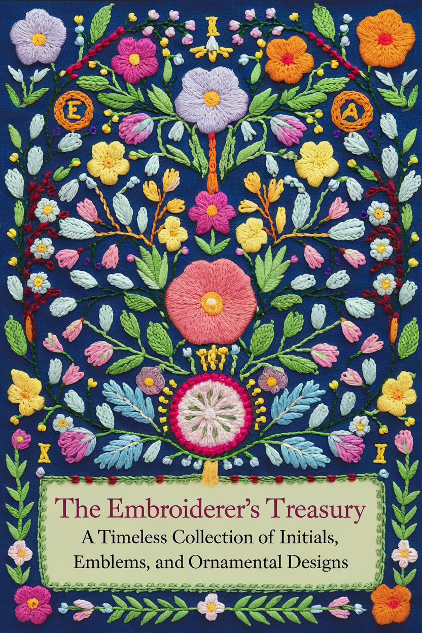 The Embroiderer's Treasury: A Timeless Collection of Initials, Emblems, and Ornamental Designs