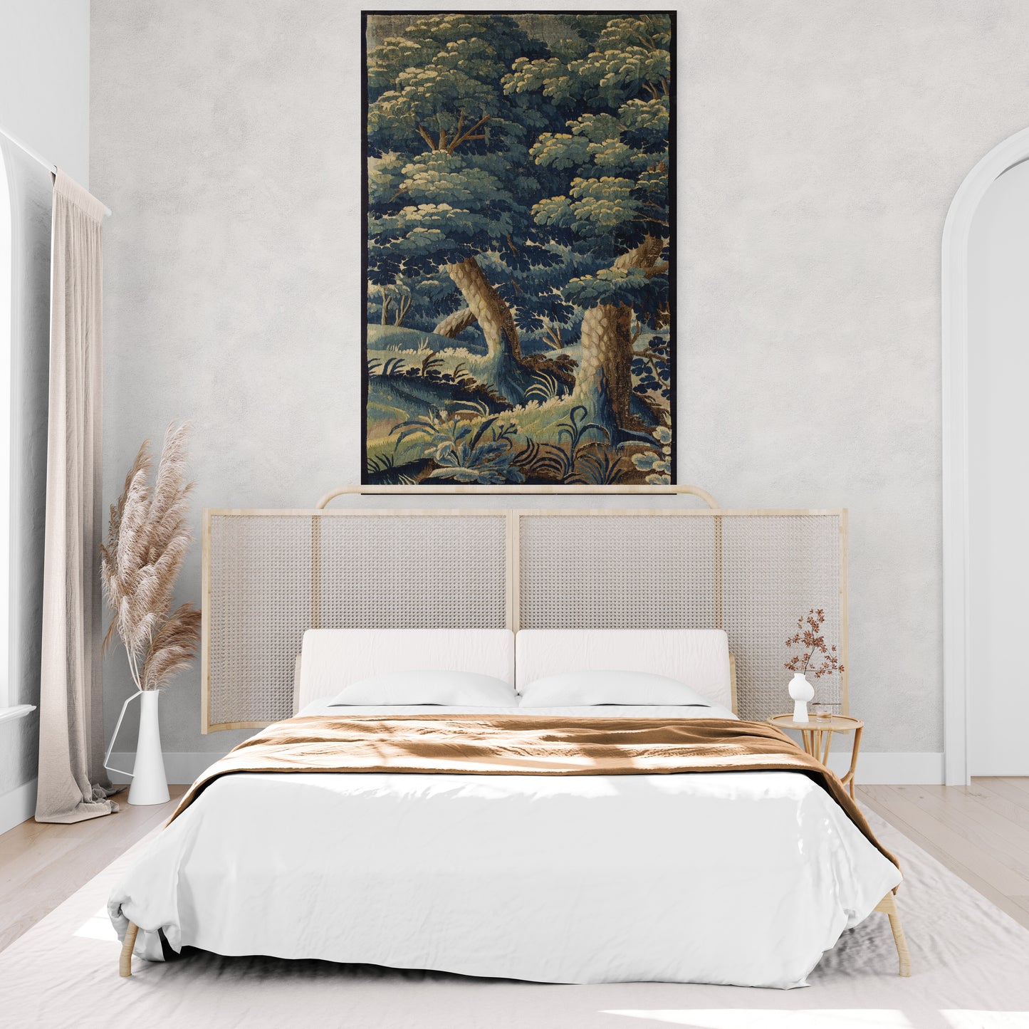 Verdant Kingdom Brilliant VErdure Tapestry Reproduction Woven and Fabric Print Option Available  RE821573