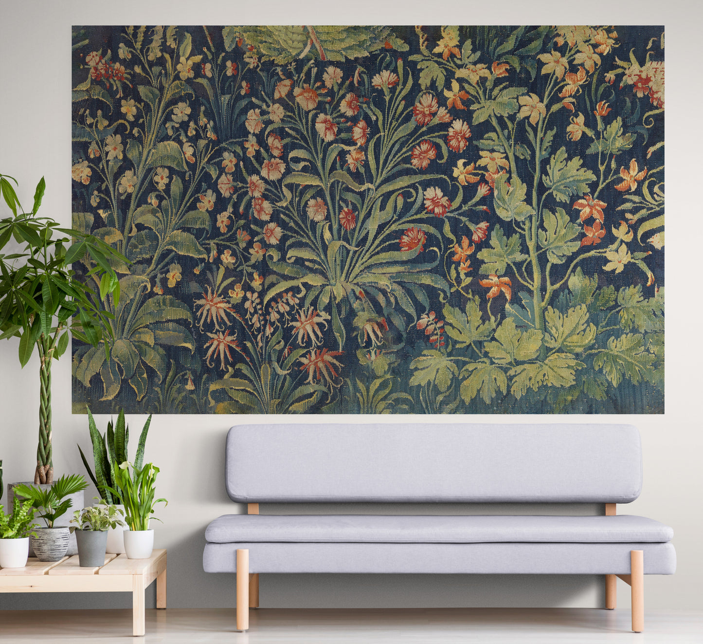 Gorgeous Millefleur Fragment Garden Tapestry RE887025