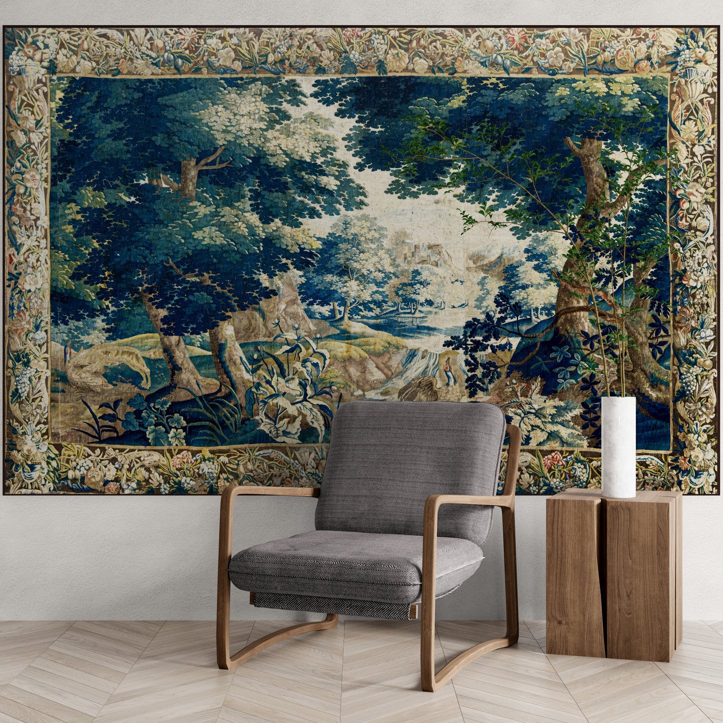 Magnificent Fantastical Scenic Verdure Tapestry RE67483