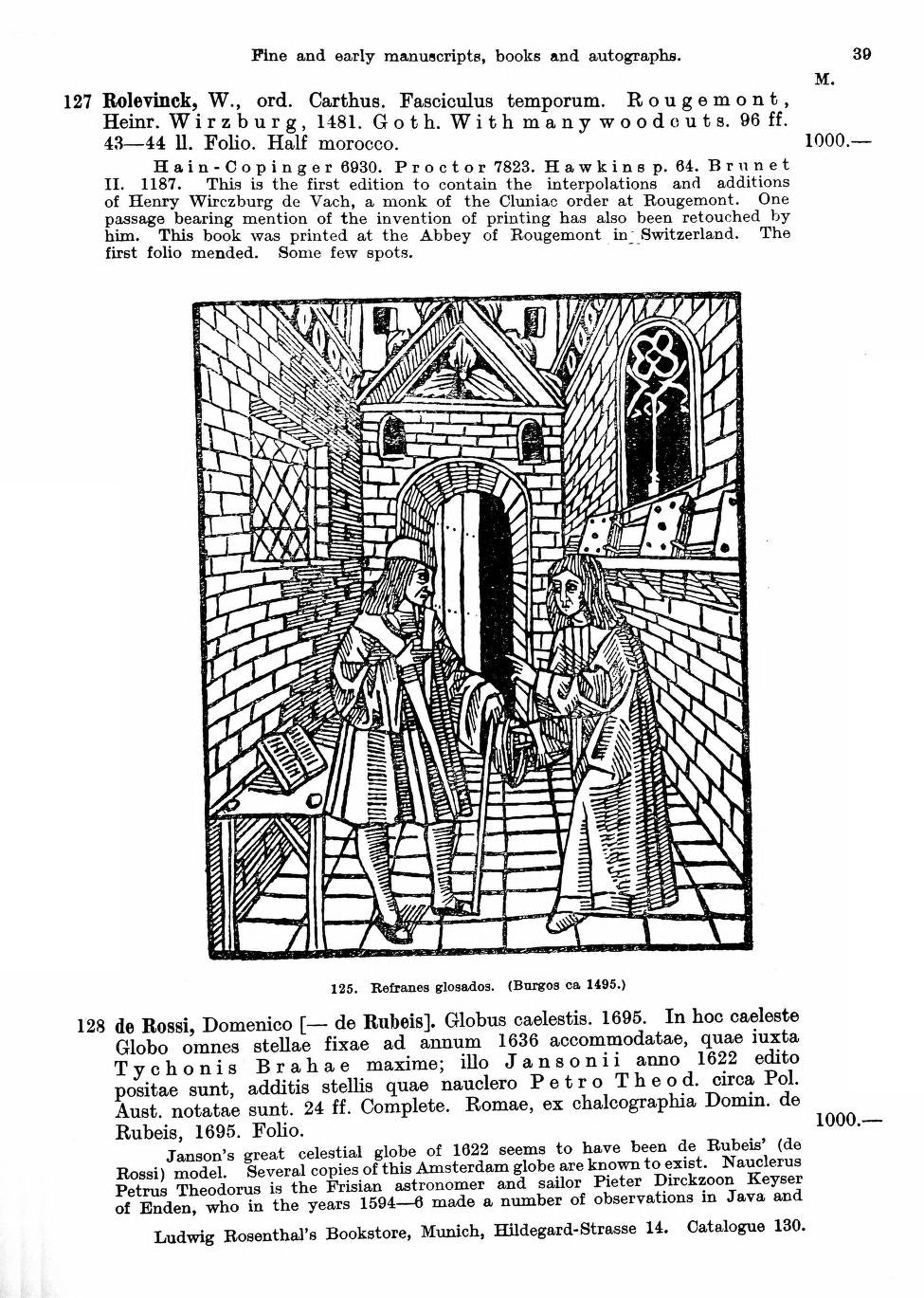 A Treasury of Rare Manuscripts & Early Printed Treasures: Celebrating 50 Years of Ludwig Rosenthal’s Antiquarian Legacy (1909 Edition)