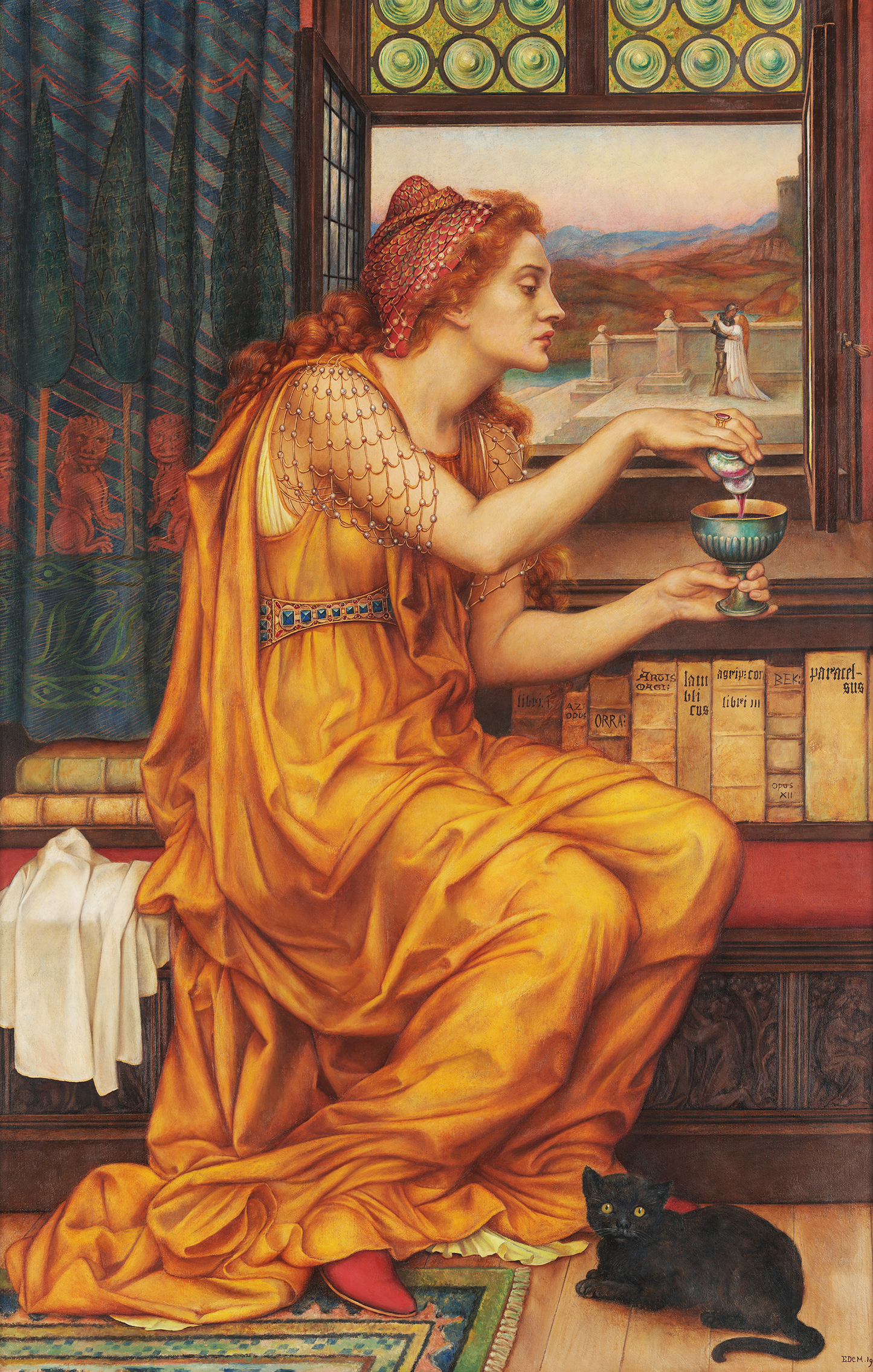 The Love Potion by Evelyn De Morgan Oil-on-Canvas Reproduction