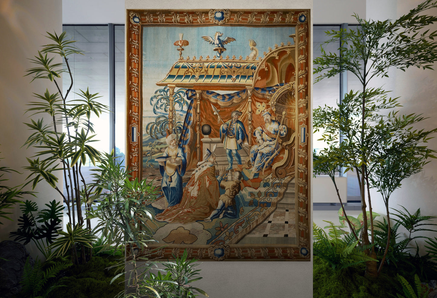 A Journey into Majesty – Own the Enchanting ‘Scholar Before the Grand Mogul’ Tapestry RE819413