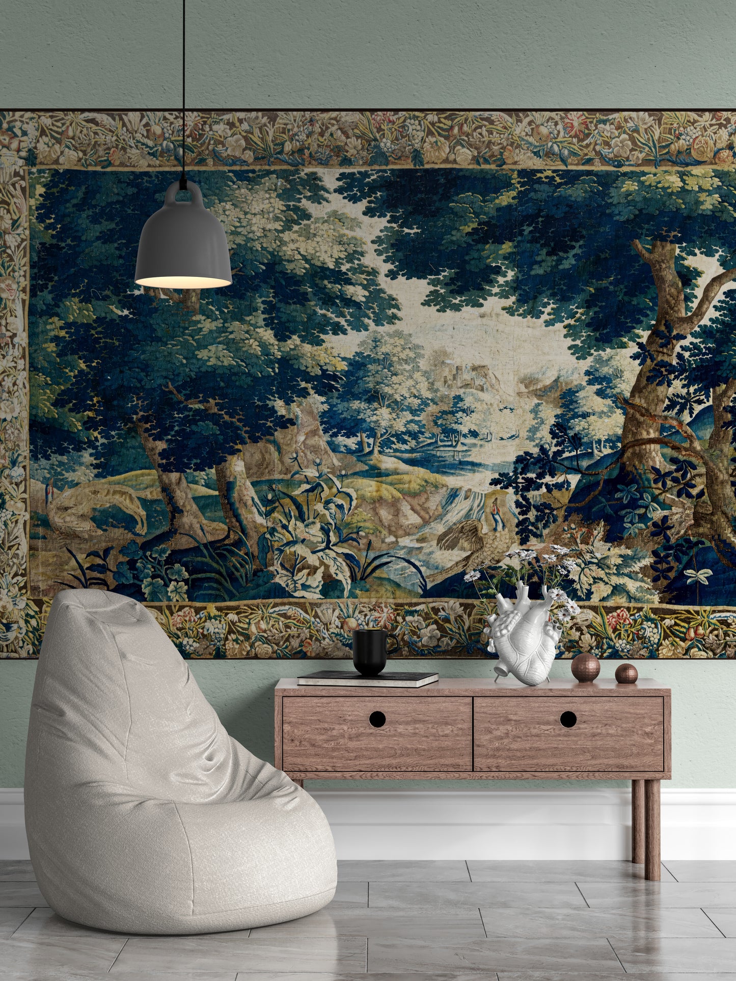 Magnificent Fantastical Scenic Verdure Tapestry RE67483