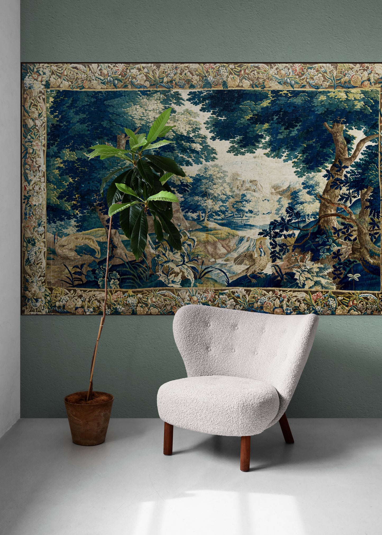 Magnificent Fantastical Scenic Verdure Tapestry RE67483