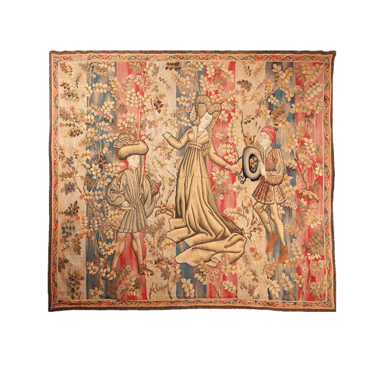 The Dance of Courtly Love: A Medieval Tapestry of Elegance and Romance RE166974