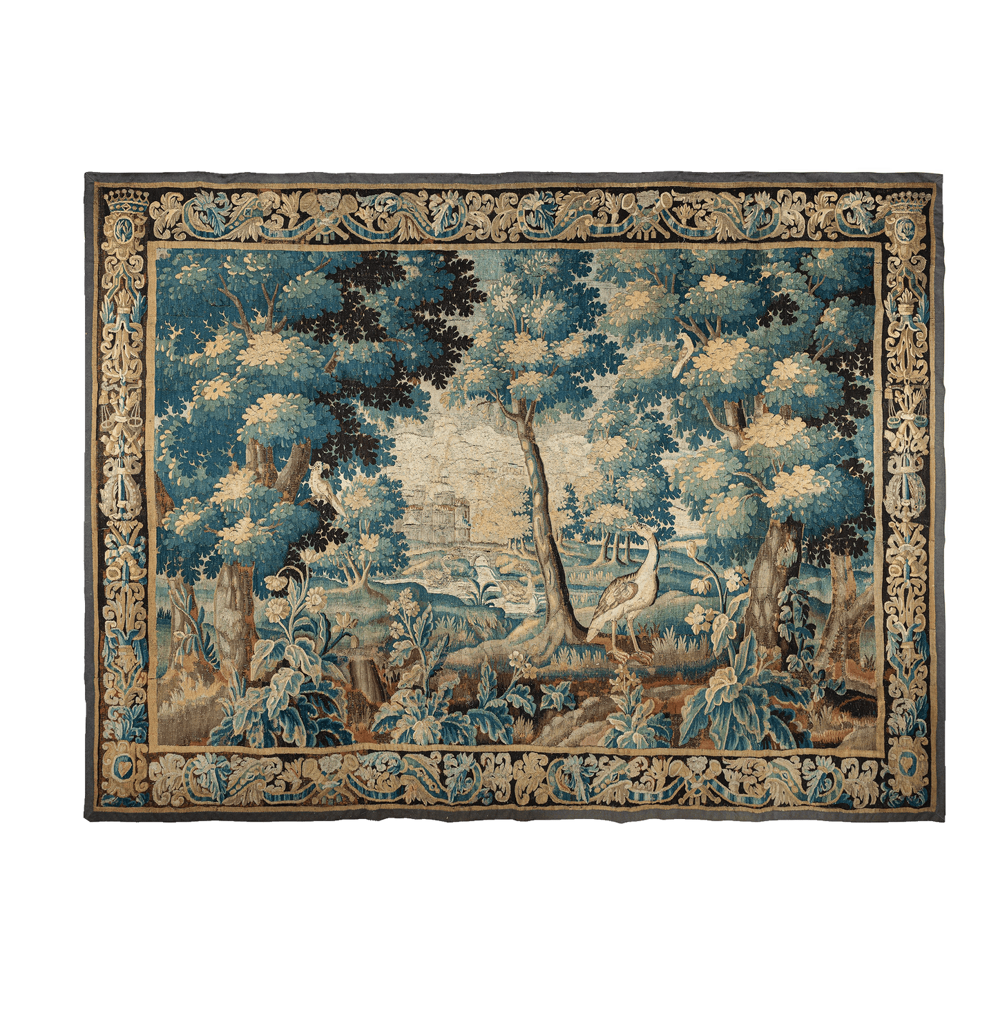 Exquisite 17th Century Verdure Tapestry Reproduction - A Timeless Masterpiece for Your Home RE037389