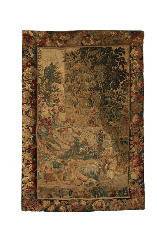 17th-Century Verdure Tapestry Reproduction: A Timeless Baroque Masterpiece for Luxurious Wall Decor RE306885