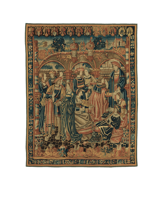 Majestic Medieval Tapestry Reproduction: A Timeless Piece of Art for Your Home RE355484