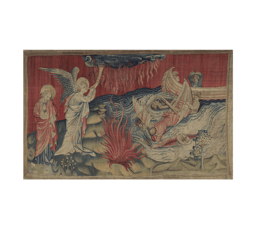 The Angel's Trumpet: Apocalypse on the Seas - Medieval Tapestry Reproduction RE496616