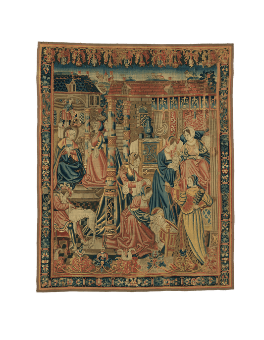 Essence of the Renaissance: A Timeless Medieval Tapestry Reproduction for Your Home RE515805