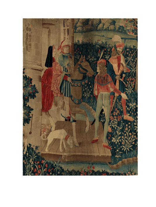 Medieval Millefleur Tapestry: A Timeless Wall Hanging Masterpiece RE518960