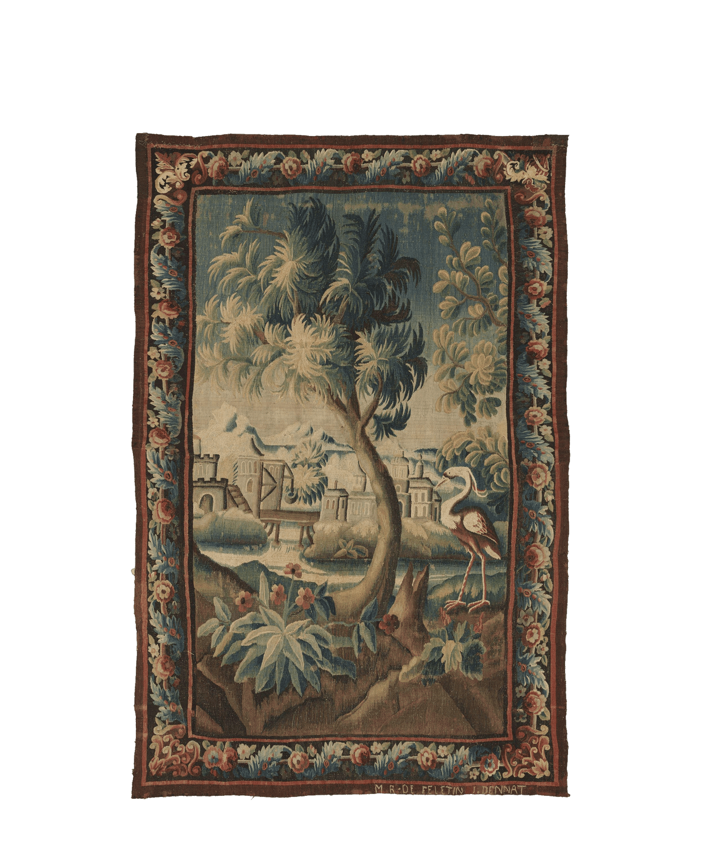 the Verdant Splendor: A Flemish Verdure Tapestry from the 17th Century RE611555