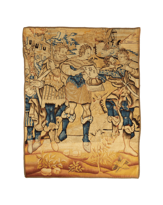 Timeless Elegance: A Flemish Tapestry Reproduction That Captures Biblical Grandeur RE792585