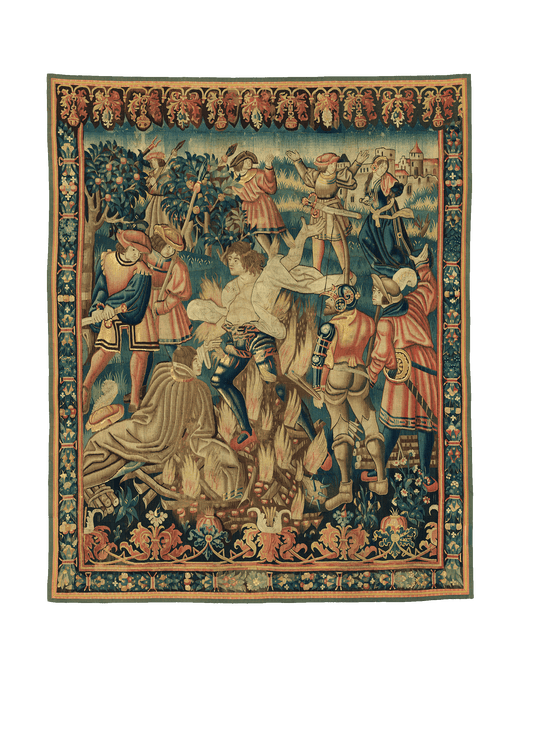 Exquisite Medieval Martyrdom Tapestry Reproduction: A Masterpiece of Historical Textile Art RE835605