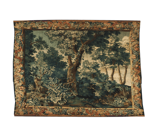 Autumn Rich Foliage 18th Century Verdure Tapestry with Enchanting Forest and Floral Elegance RE627470