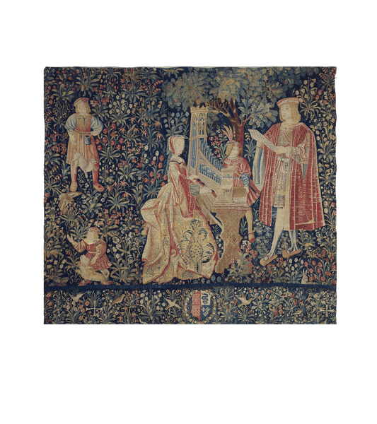 The Courtly Musicians: A Tapestry of Noble Elegance and Harmony RE938050