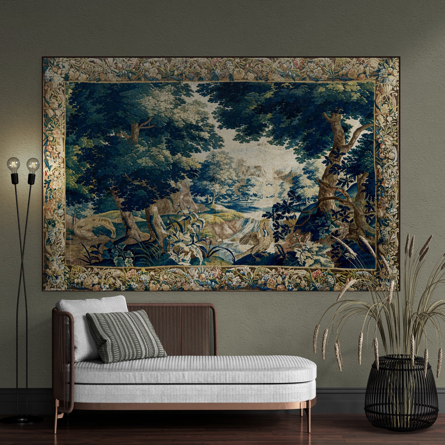 Magnificent Fantastical Scenic Verdure Tapestry RE67483