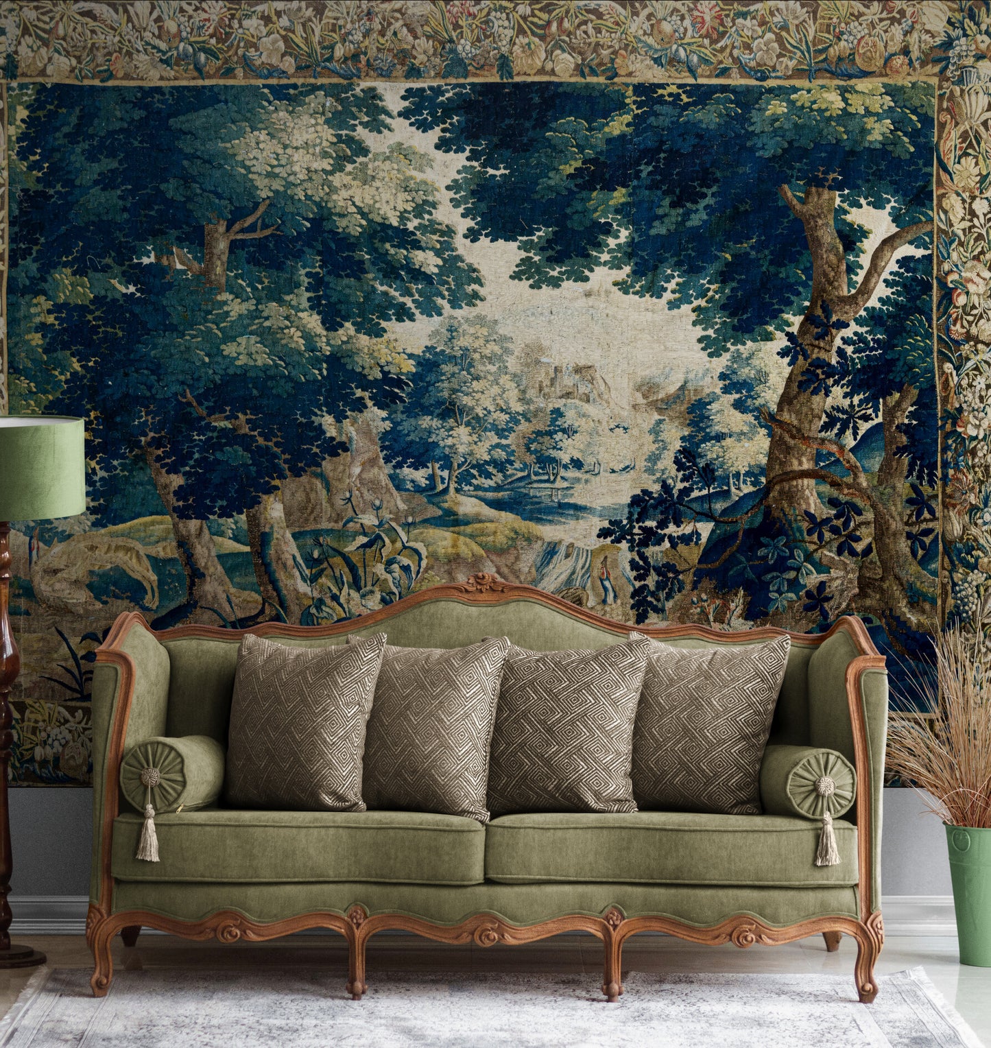 Magnificent Fantastical Scenic Verdure Tapestry RE67483