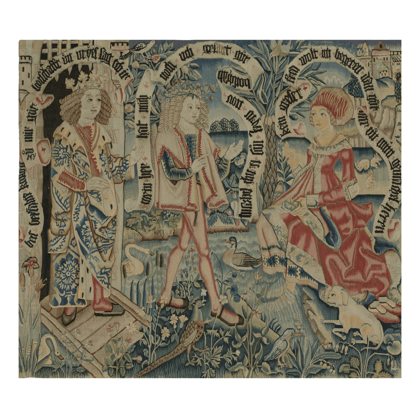 Rare Medieval Tapestry Reproduction RE541751