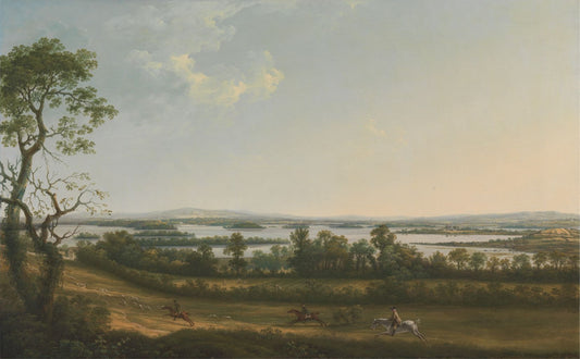 Lough Erne from Knock Ninney, with Bellisle in the distance, County Fermanagh, Ireland by Thomas Roberts RE209632