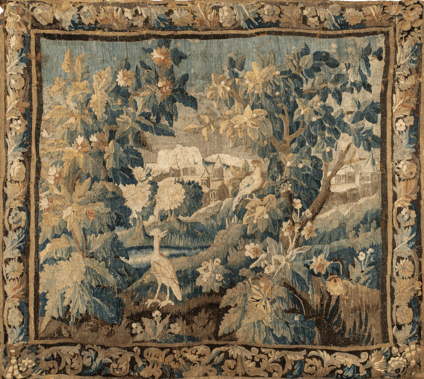 The Verdant Village Tapestry Reproduction: Where Nature Meets Timeless Elegance RE297417