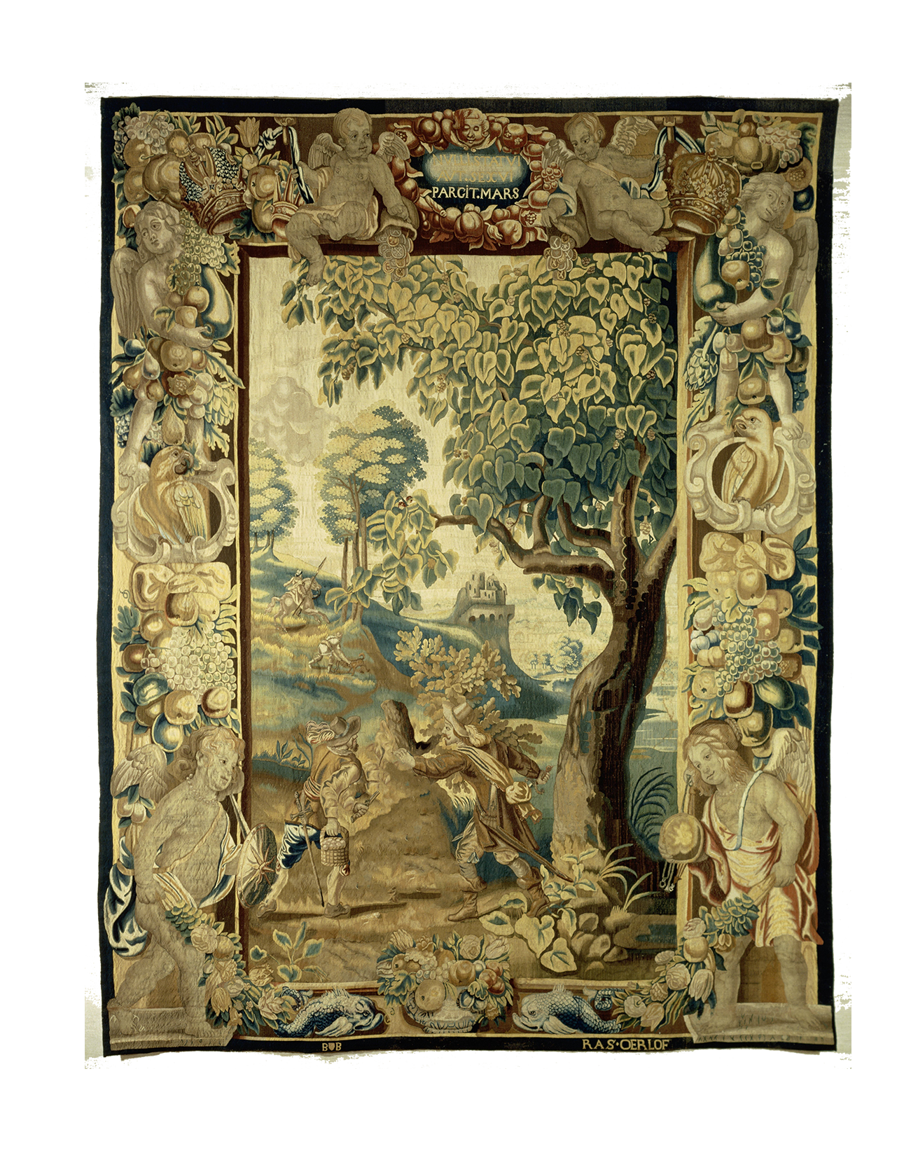 Opulent Pastoral Tapestry: A Celebration of Abundance, Peace, and Nature with Classical Elegance RE303668