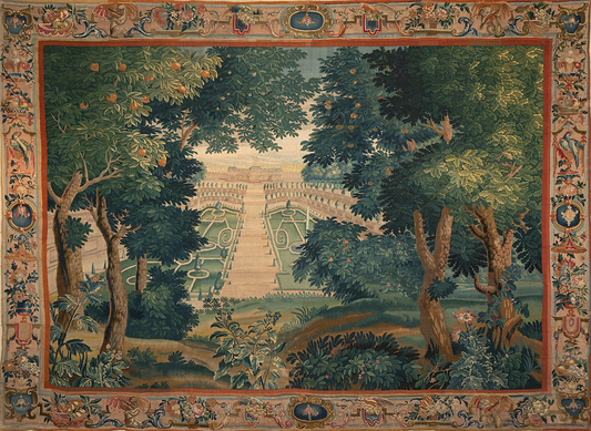 Do Come into a Serene Woodland Symphony – The 17th Century Verdure Tapestry Reproduction RE318436