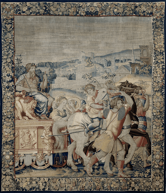 Classical Triumph Tapestry: A Majestic Procession of Nobility, Power, and Celebration RE323762