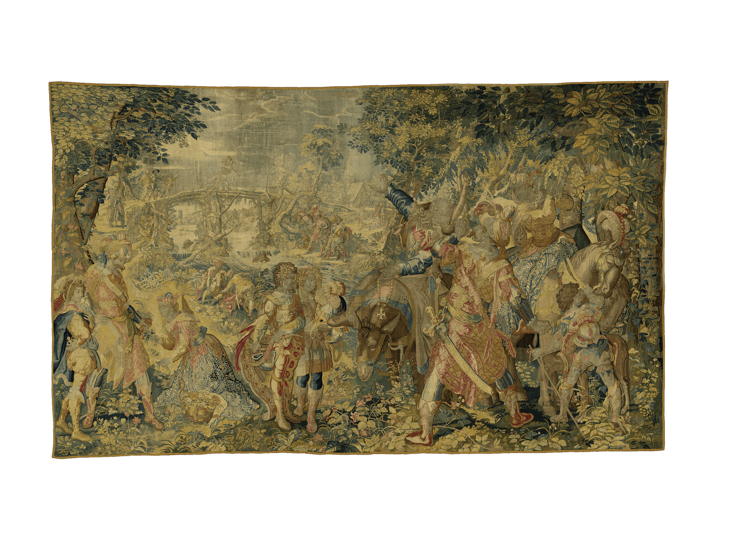 The Noble Hunt in the Enchanted Forest Tapestry Reproduction RE484354