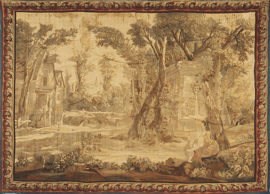 Rustic Woodland Tapestry Reproduction – A Serene Pastoral Landscape of Nature’s Tranquility and Timeless Charm RE593083