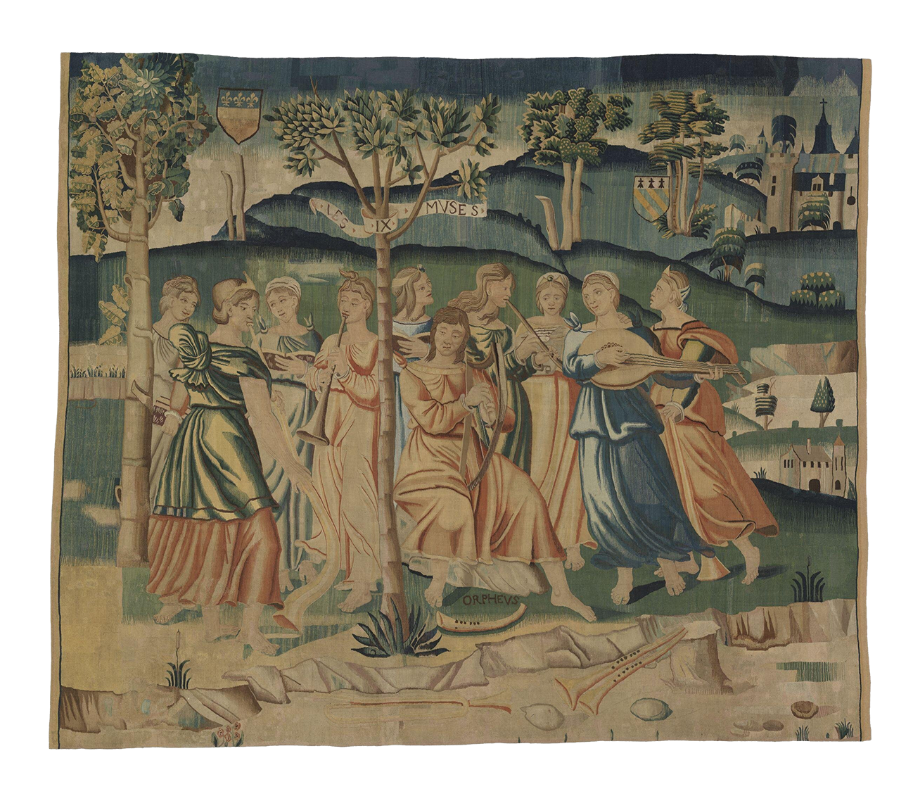 Orpheus and the Muses: A Tapestry of Mythic Harmony RE671115