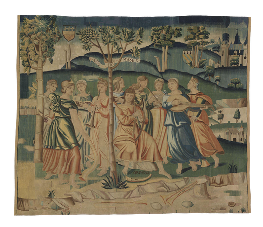 Orpheus and the Muses: A Tapestry of Mythic Harmony RE671115