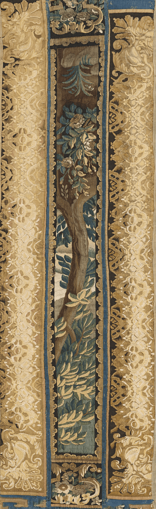 Lone Tree with Ornate Baroque Borders RE517807