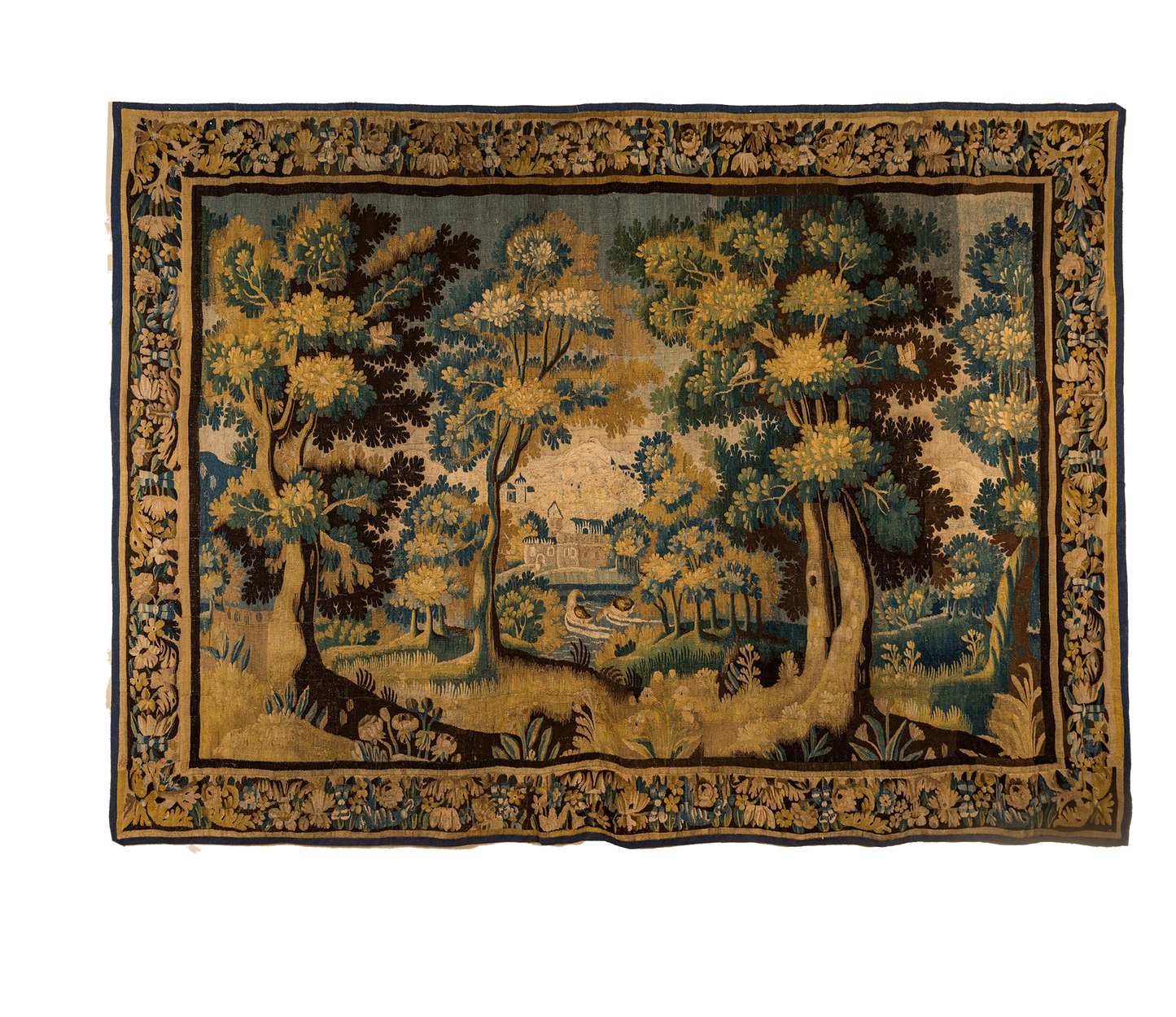 Order Regal Serenity with an Exquisite Verdure Tapestry: An Authentic 17th Century-Style Masterpiece of Nature's Splendor RE829519